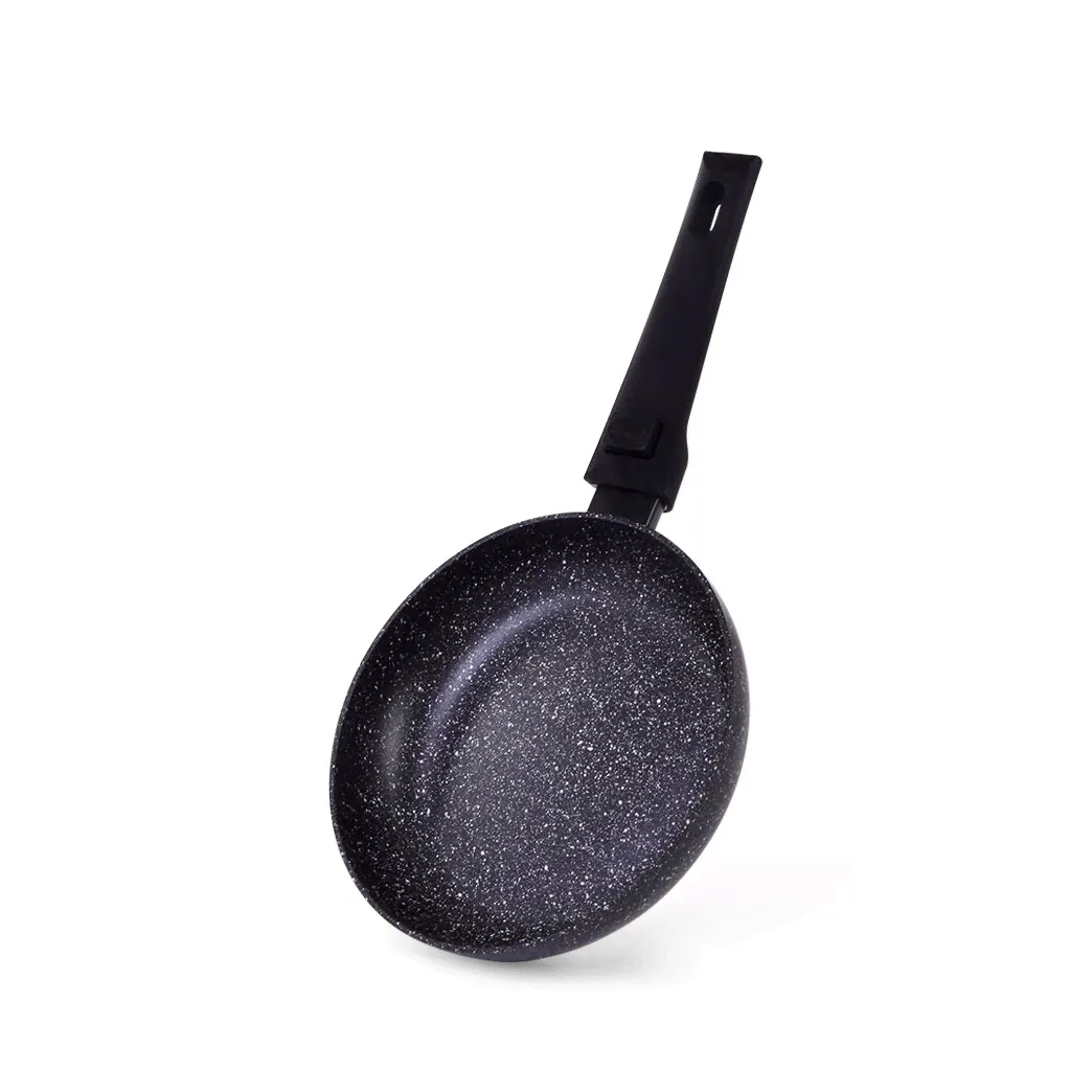 Fissman 14292 FISSMAN Сковорода FIORE 20x4,5см со съемной ручкой(алюминий с антипригарным покрытием Marble) Ручка-бакелит с покрытием «софт тач»; Индукция сковородка-0
