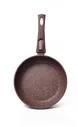 Сковорода Fissman Smoky stone 4372 26 см, съемная ручка, коричневый