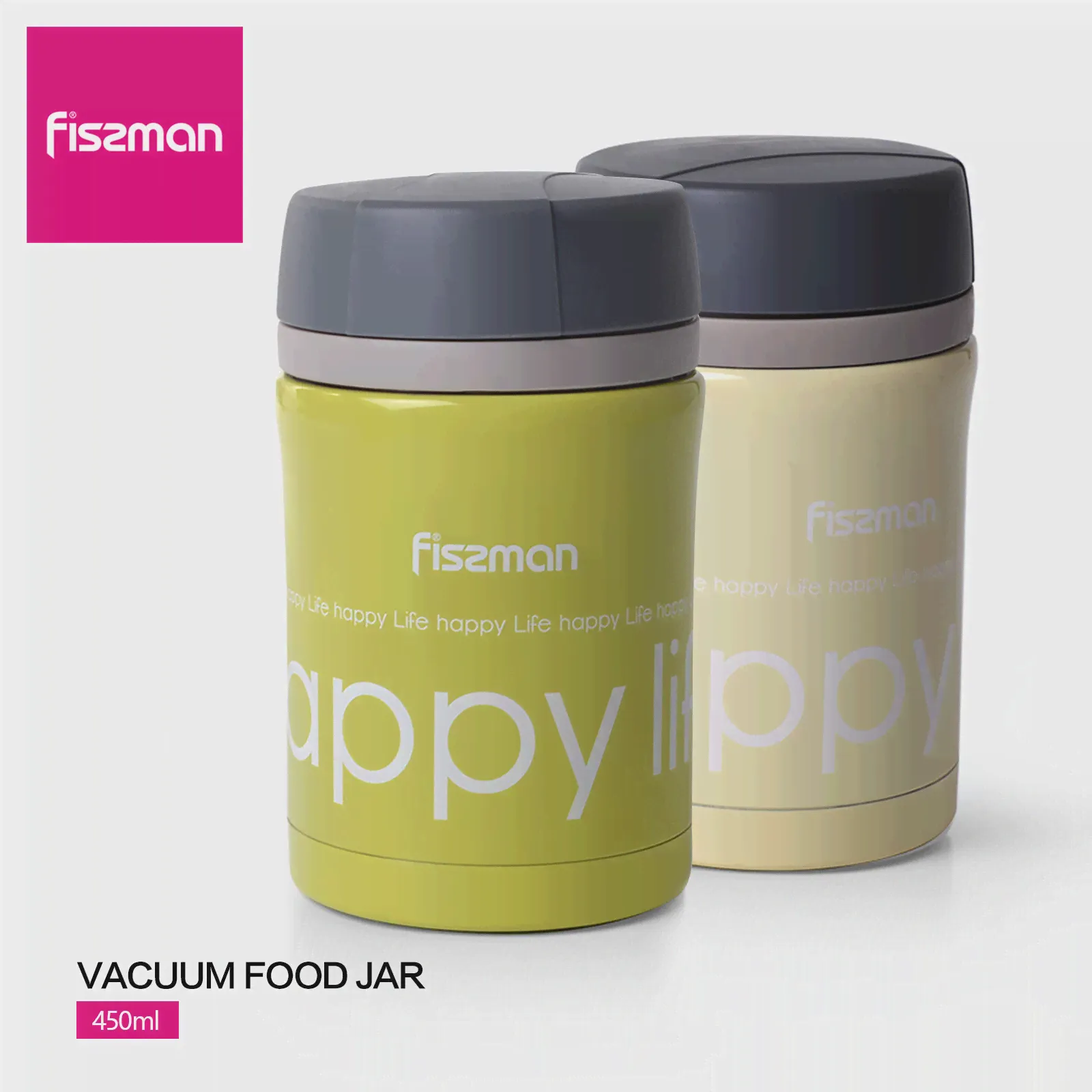 🛍 FISSMAN 450 мл вакуумная банка для еды с двойными стенками из нержавеющей стали изолированный суповой термос-3