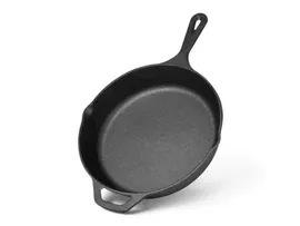 4135 FISSMAN Сковорода для жарки 26х5,4см (чугун) С боковой вспомогательной ручкой; Индукция