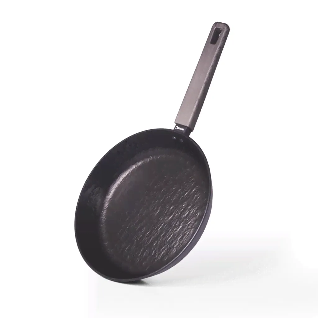 Сковорода Fissman Vela Rock 26х4,8 см, цвет черный