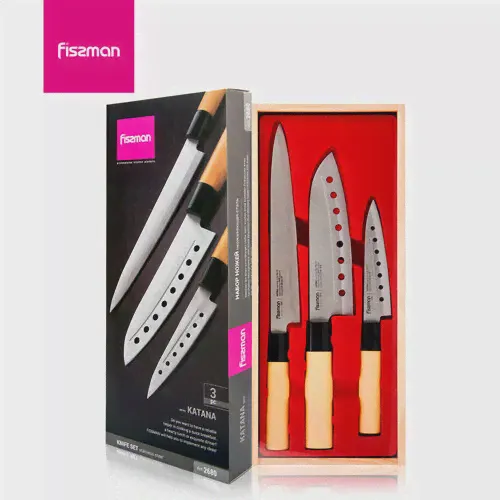 Набор ножей Fissman Katana 2680, желтый-0