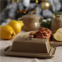 6340 FISSMAN Масленка Hygge 21,7х14,5х7,8см, цвет Бежевый (керамика)