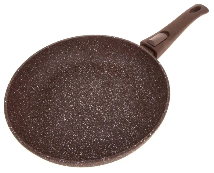 Сковорода Fissman Smoky stone 4372 26 см, съемная ручка, коричневый-3